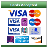 Credit & Debit Cards Accepted