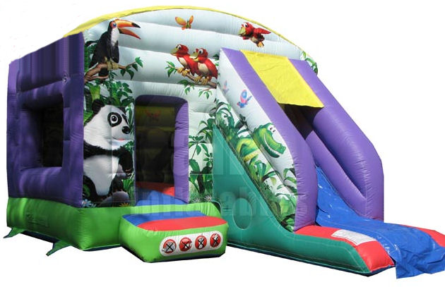 12x18ft Jungle - Bounce 'n' Slide Bouncy Castle